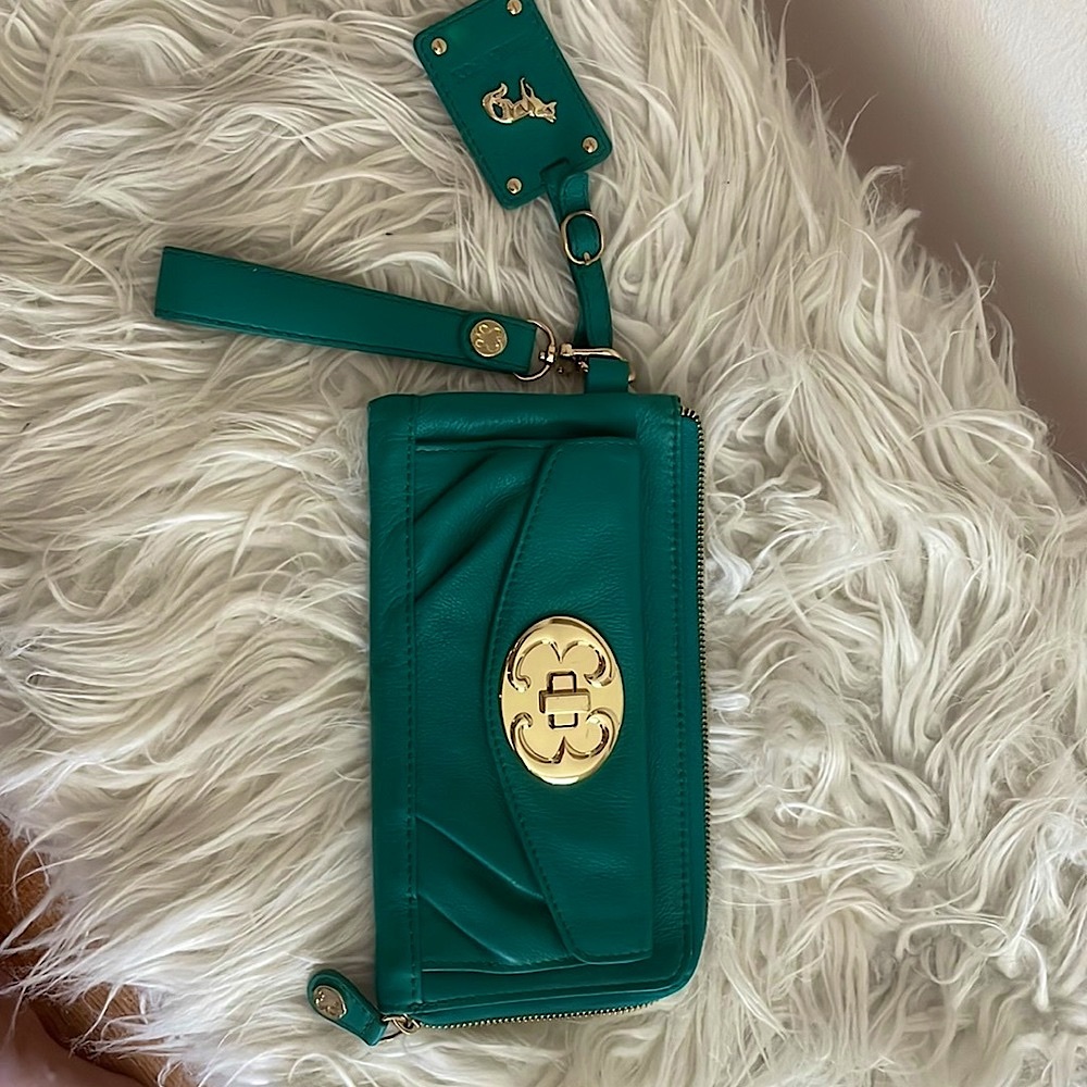 Cute green clutch,